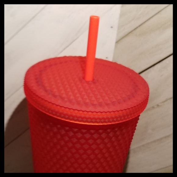 Starbucks Red Matte Studded Tumbler 2021 - Picture 3 of 5